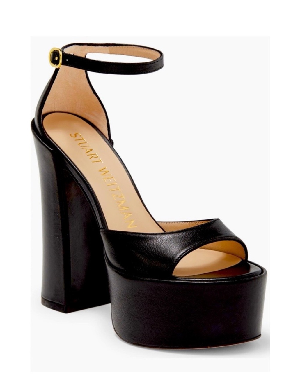 NEW Stuart Weitzman Skyhigh 145 Platform Heels Black Size 11